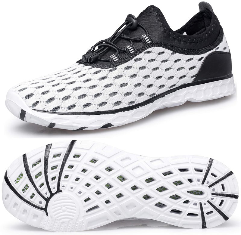 DOUSSPRT Women's Water Shoes Quick Drying Sports Aqua Shoes White Size 7 - Image 1
